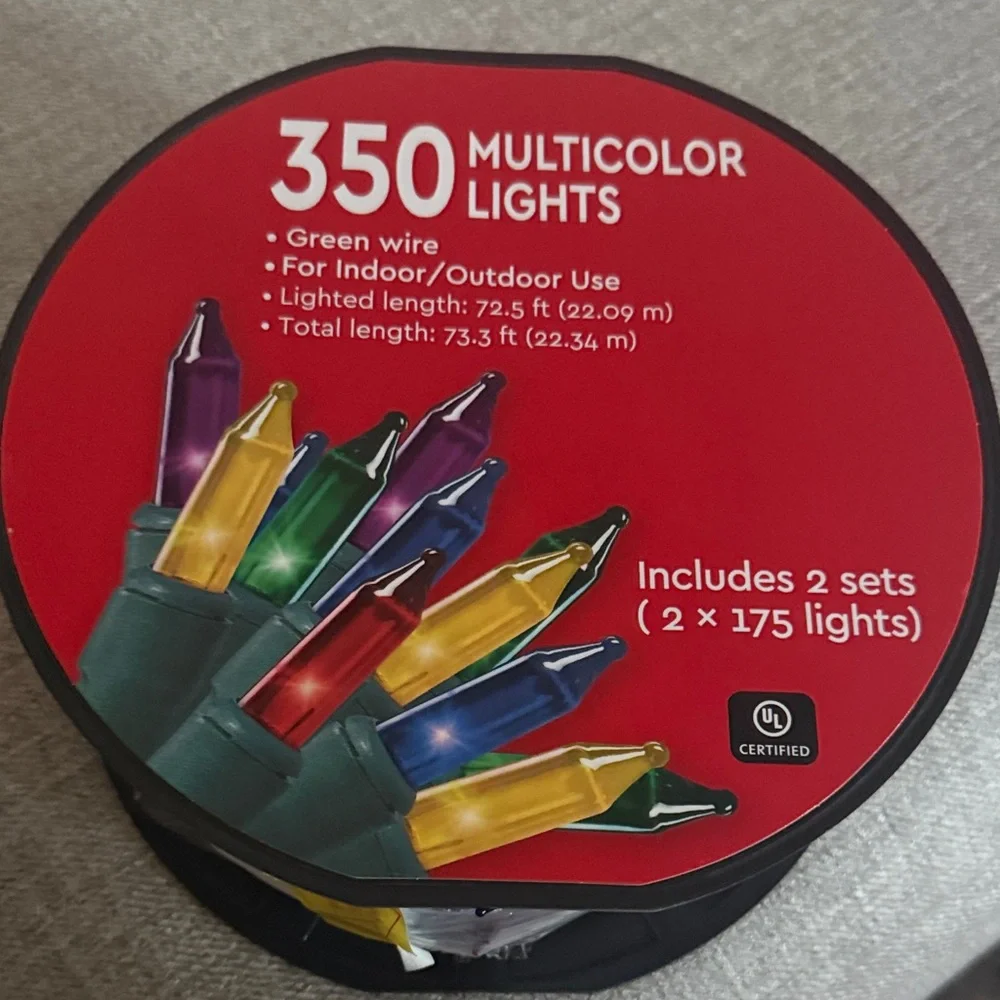 Multicolor String Lights - 350 Lights